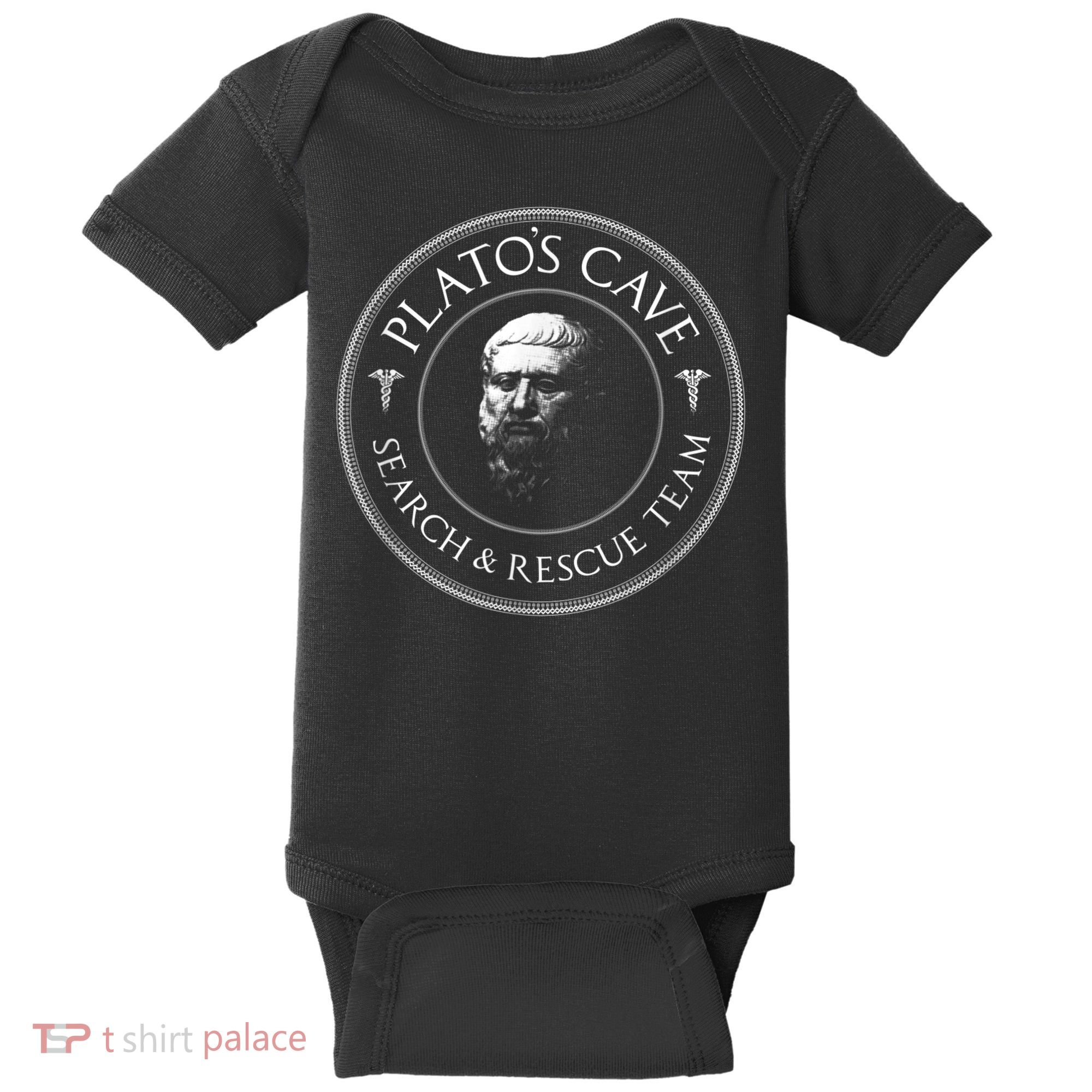 Plato's Cave Search & Rescue Team Philosophy Baby Bodysuit