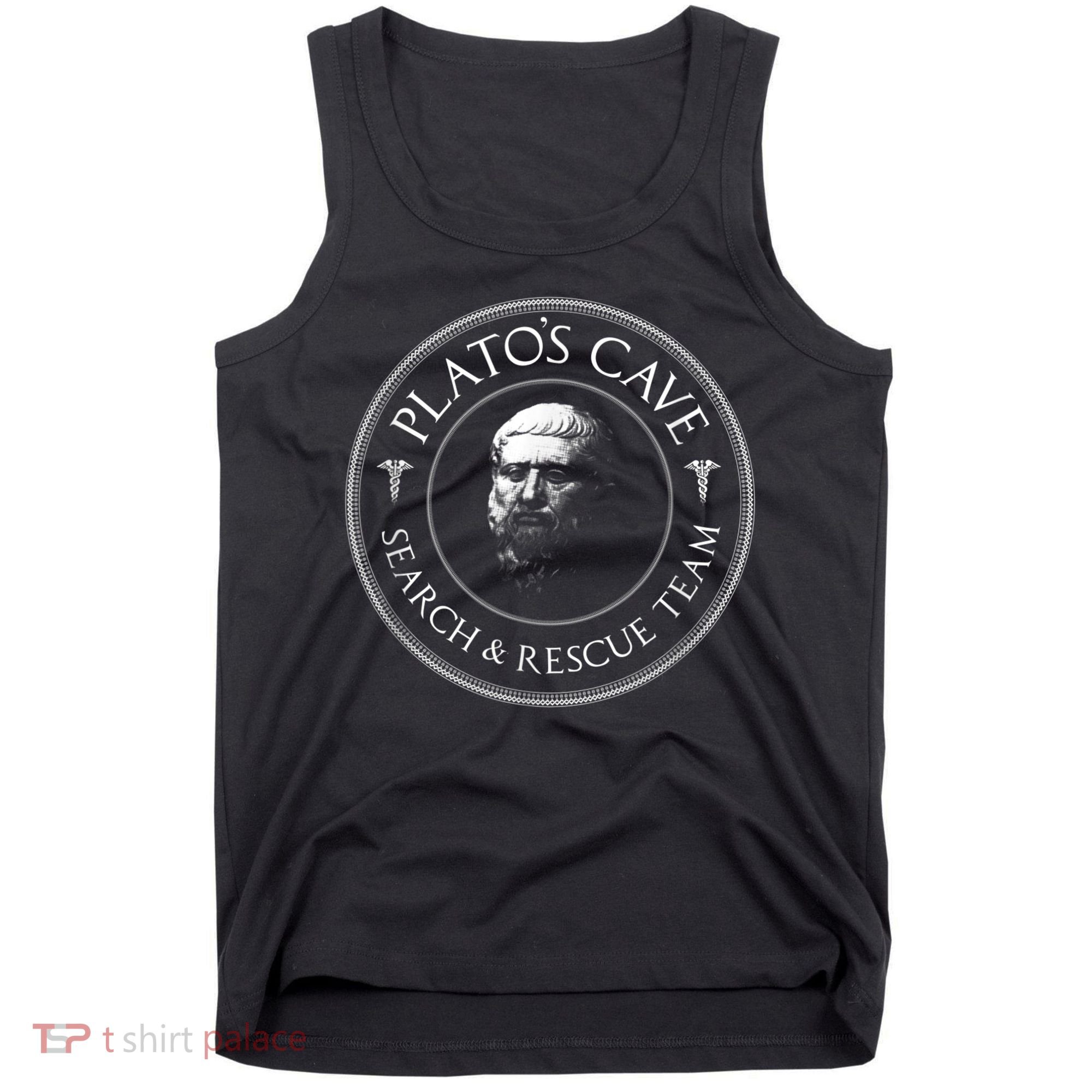 Plato's Cave Search & Rescue Team Philosophy Tank Top