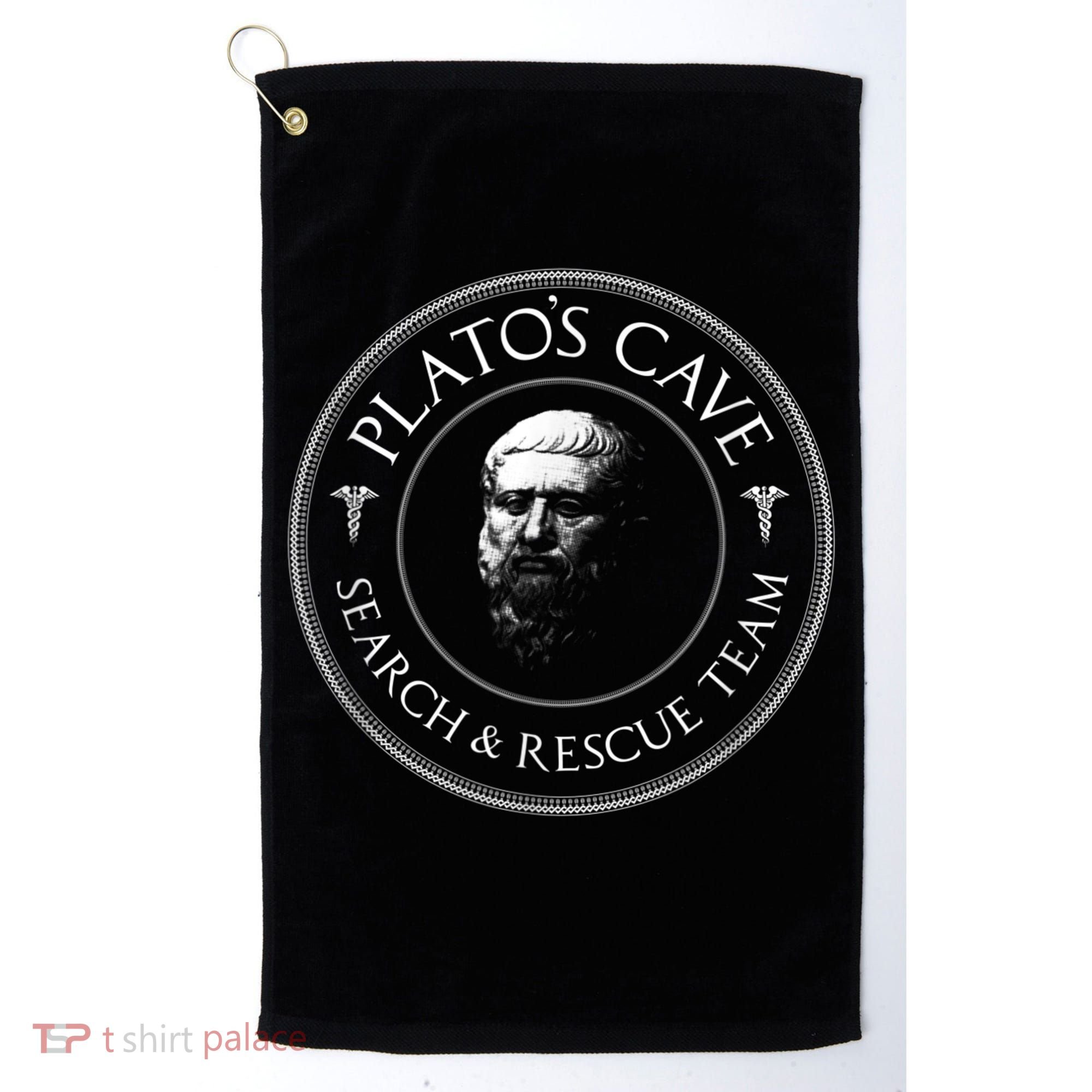 Plato's Cave Search & Rescue Team Philosophy Golf Towel