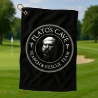 Plato's Cave Search & Rescue Team Philosophy Golf Towel thumb 1