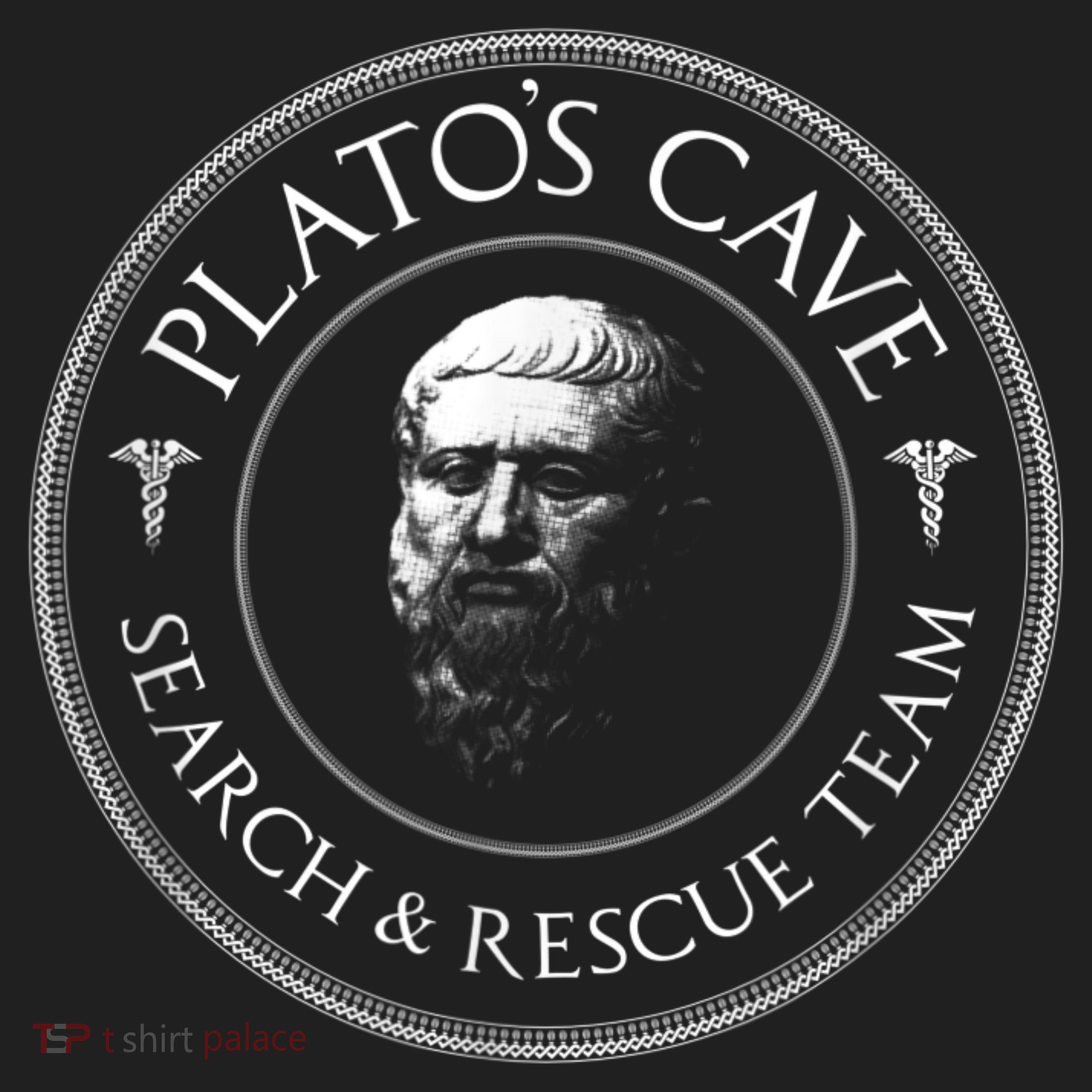 Plato's Cave Search & Rescue Team Philosophy Golf Towel
