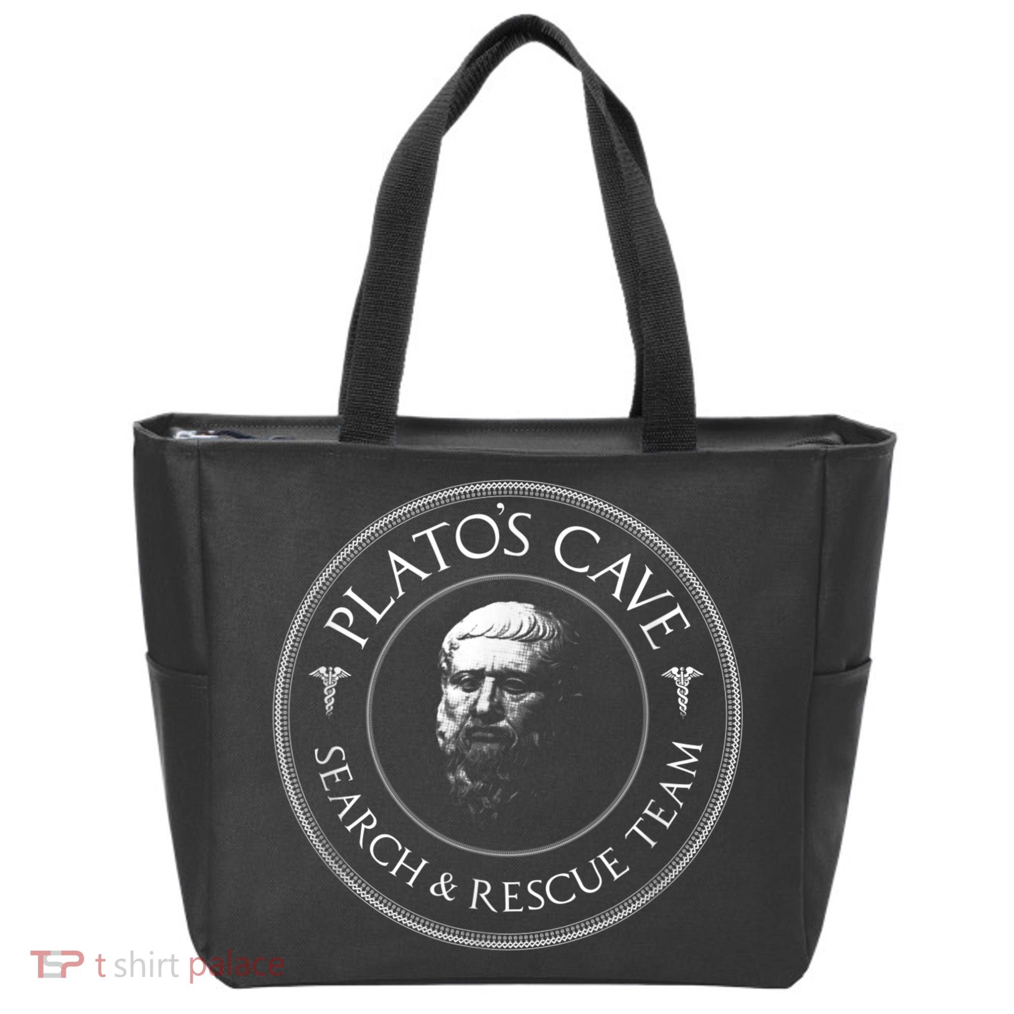 Plato's Cave Search & Rescue Team Philosophy Tote Bag