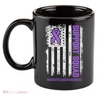 Pancreatic Cancer Support Squad Pancreatic Cancer Awareness 11oz C Handle Ceramic Mug thumb 2