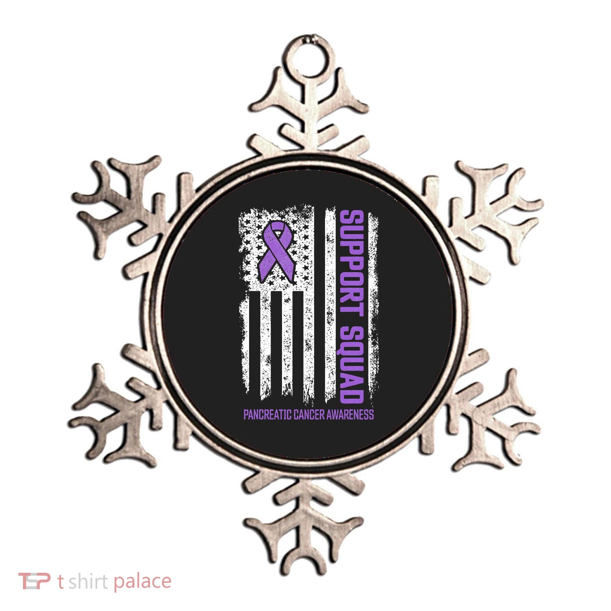 Pancreatic Cancer Support Squad Pancreatic Cancer Awareness Ornament
