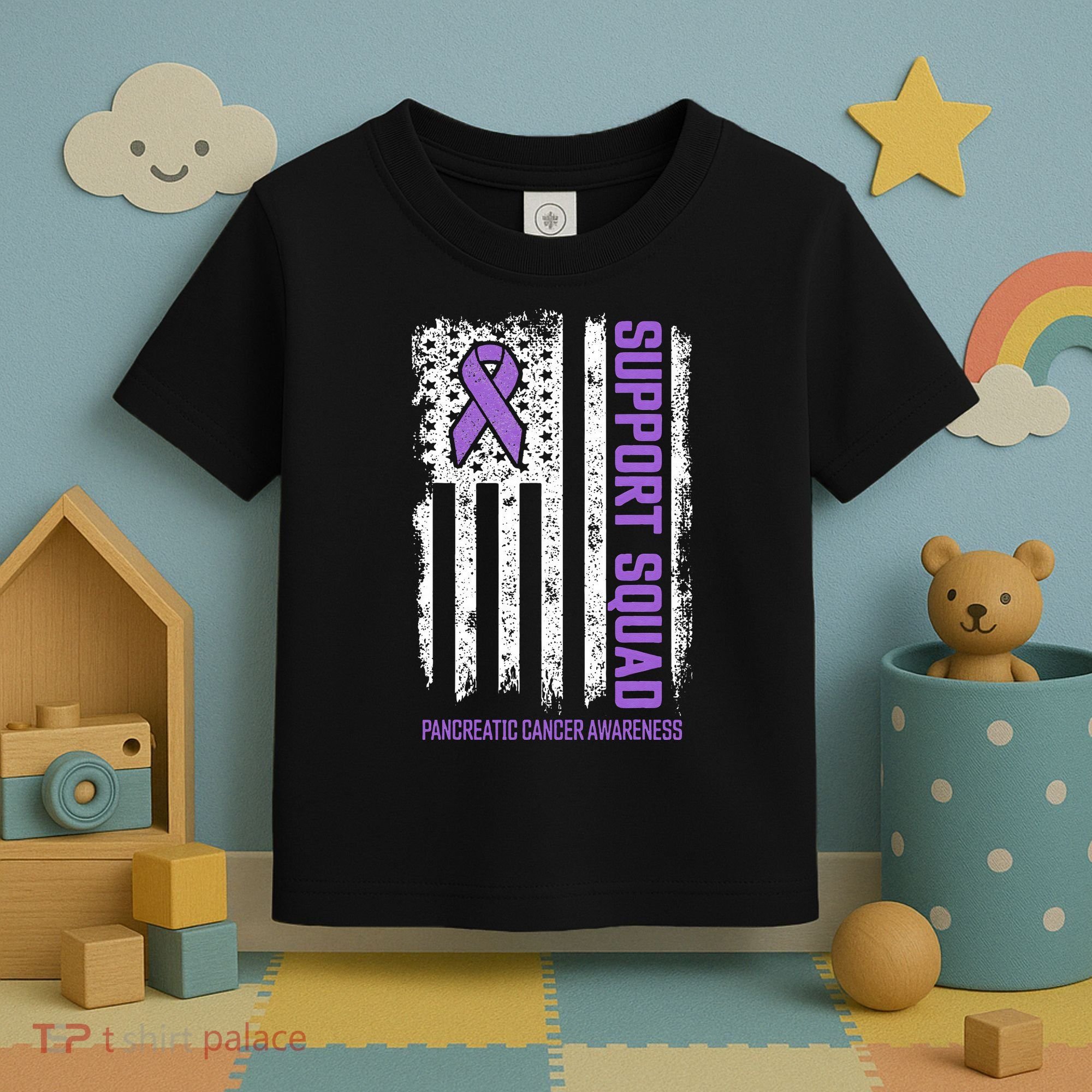 Pancreatic Cancer Support Squad Pancreatic Cancer Awareness Toddler T-Shirt