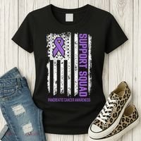 Pancreatic Cancer Support Squad Pancreatic Cancer Awareness Women's T-Shirt thumb 3