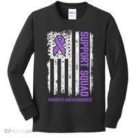 Pancreatic Cancer Support Squad Pancreatic Cancer Awareness Kids Long Sleeve Shirt thumb 0
