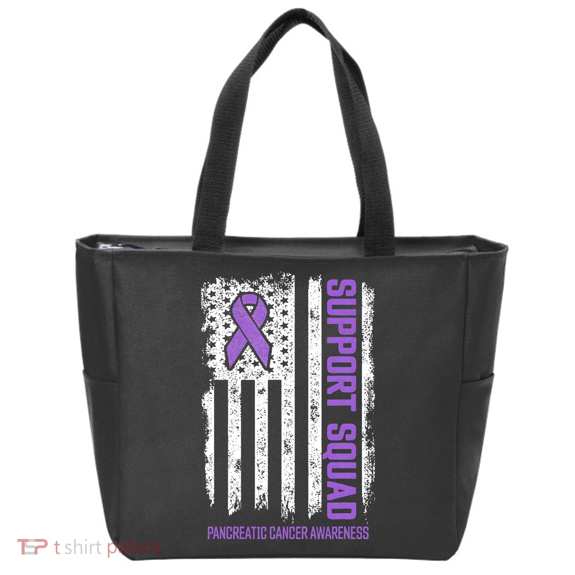 Pancreatic Cancer Support Squad Pancreatic Cancer Awareness Tote Bag