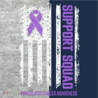 Pancreatic Cancer Support Squad Pancreatic Cancer Awareness Kids Colorblock Raglan Jersey thumb 2