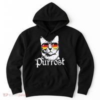 Purrost Cat Sunglasses German Flag Germany Prost Oktoberfest Hoodie thumb 0