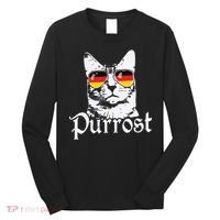 Purrost Cat Sunglasses German Flag Germany Prost Oktoberfest Long Sleeve Shirt thumb 0
