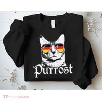 Purrost Cat Sunglasses German Flag Germany Prost Oktoberfest Sweatshirt thumb 2