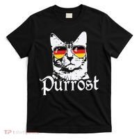 Purrost Cat Sunglasses German Flag Germany Prost Oktoberfest T-Shirt thumb 0