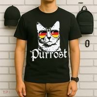 Purrost Cat Sunglasses German Flag Germany Prost Oktoberfest T-Shirt thumb 6