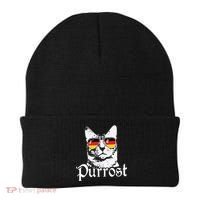 Purrost Cat Sunglasses German Flag Germany Prost Oktoberfest Beanie thumb 0