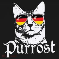 Purrost Cat Sunglasses German Flag Germany Prost Oktoberfest Mousepad thumb 1
