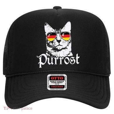 Purrost Cat Sunglasses German Flag Germany Prost Oktoberfest Hat