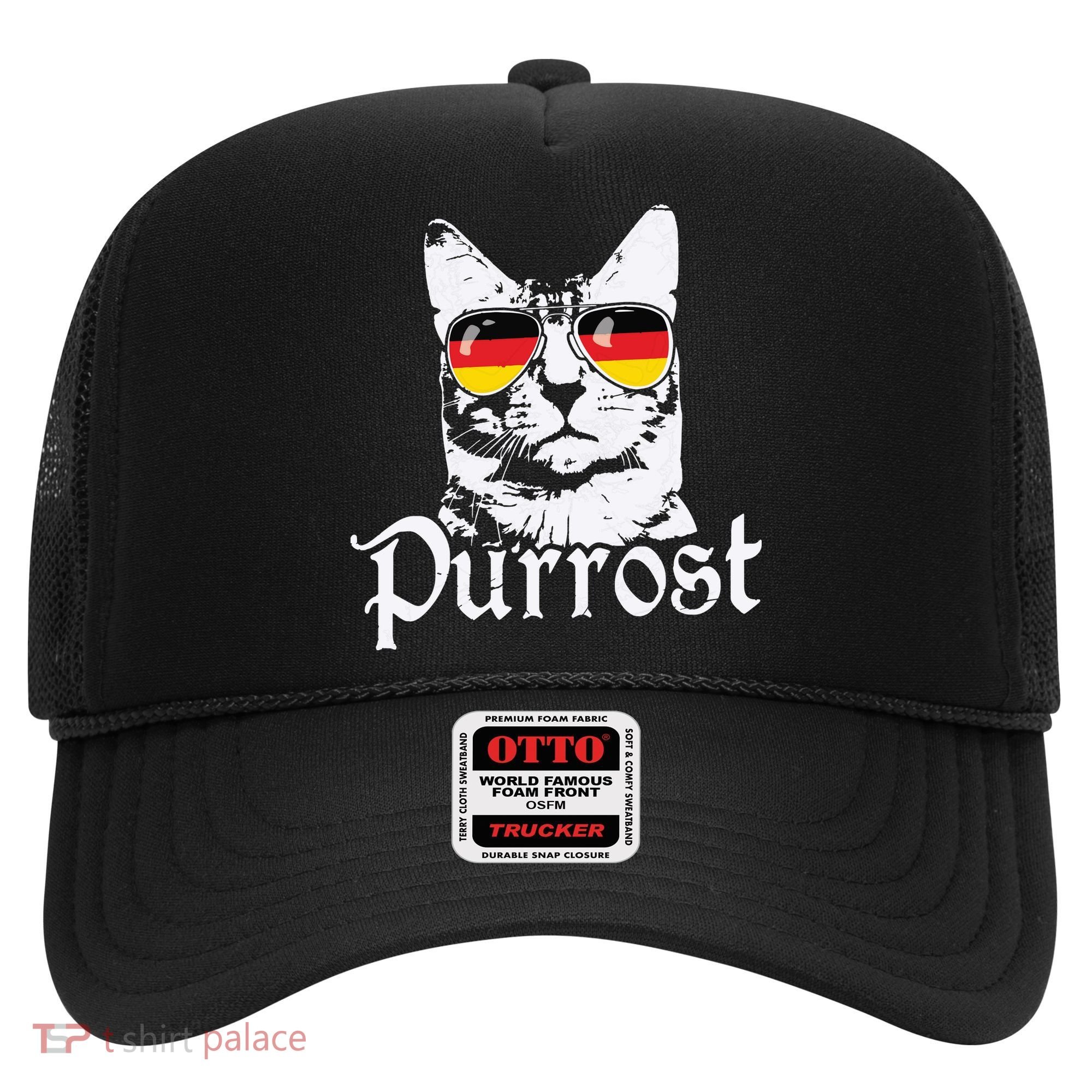 Purrost Cat Sunglasses German Flag Germany Prost Oktoberfest Hat