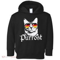 Purrost Cat Sunglasses German Flag Germany Prost Oktoberfest Toddler Hoodie thumb 0