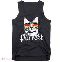 Purrost Cat Sunglasses German Flag Germany Prost Oktoberfest Tank Top thumb 0