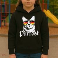 Purrost Cat Sunglasses German Flag Germany Prost Oktoberfest Kids Hoodie thumb 3