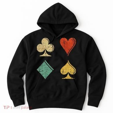 Playing Cards Spade Heart Diamond Club Hoodie