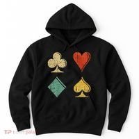 Playing Cards Spade Heart Diamond Club Hoodie thumb 0