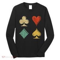 Playing Cards Spade Heart Diamond Club Long Sleeve Shirt thumb 0