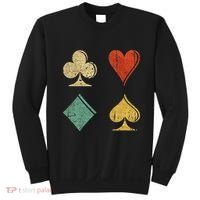 Playing Cards Spade Heart Diamond Club Sweatshirt thumb 0