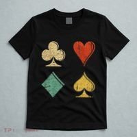 Playing Cards Spade Heart Diamond Club T-Shirt thumb 5