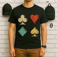 Playing Cards Spade Heart Diamond Club T-Shirt thumb 6