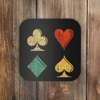 Playing Cards Spade Heart Diamond Club Coaster thumb 0