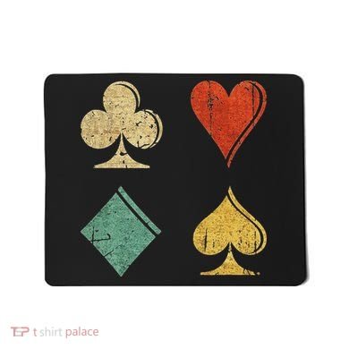 Playing Cards Spade Heart Diamond Club Mousepad