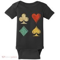 Playing Cards Spade Heart Diamond Club Baby Bodysuit thumb 0