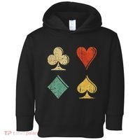 Playing Cards Spade Heart Diamond Club Toddler Hoodie thumb 0