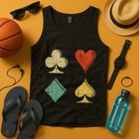 Playing Cards Spade Heart Diamond Club Tank Top thumb 4