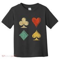 Playing Cards Spade Heart Diamond Club Toddler T-Shirt thumb 0