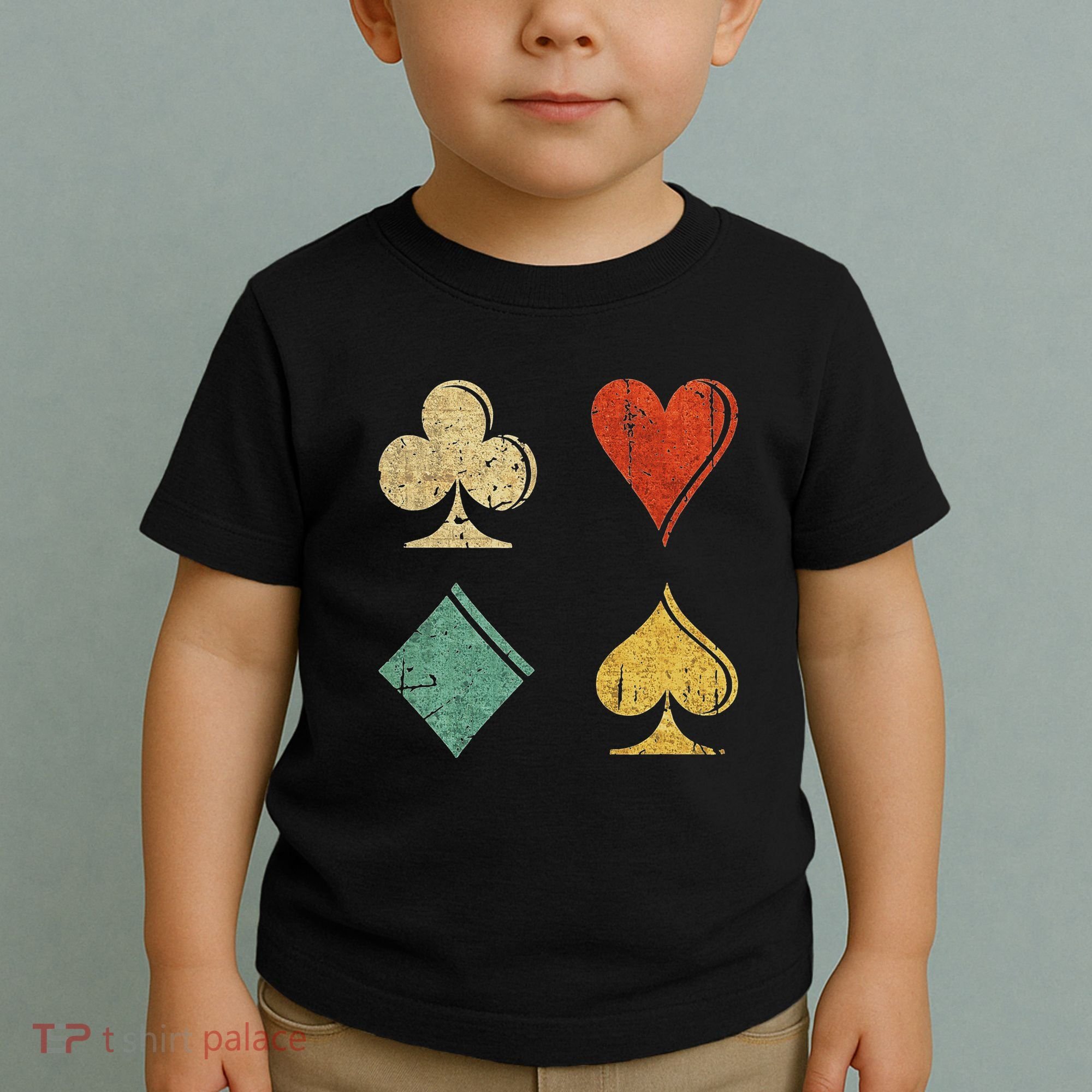 Playing Cards Spade Heart Diamond Club Toddler T-Shirt