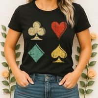 Playing Cards Spade Heart Diamond Club Women's T-Shirt thumb 2