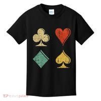 Playing Cards Spade Heart Diamond Club Kids T-Shirt thumb 0