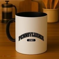Pennsylvania Collegiate Style 1787 Coffee Mug thumb 4