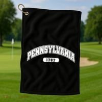 Pennsylvania Collegiate Style 1787 Golf Towel thumb 1