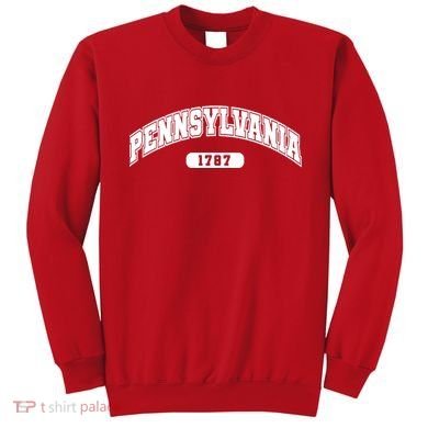 Pennsylvania Collegiate Style 1787 Sweatshirt