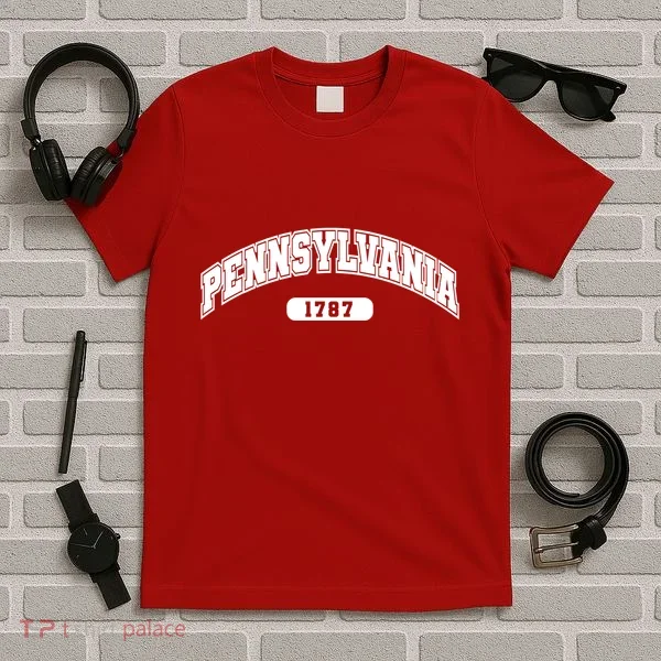 Pennsylvania Collegiate Style 1787 T-Shirt