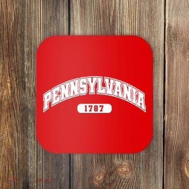 Pennsylvania Collegiate Style 1787 Coaster