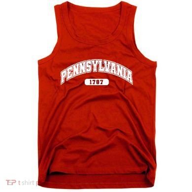 Pennsylvania Collegiate Style 1787 Tank Top