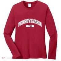 Pennsylvania Collegiate Style 1787 Women's Long Sleeve Shirt thumb 0