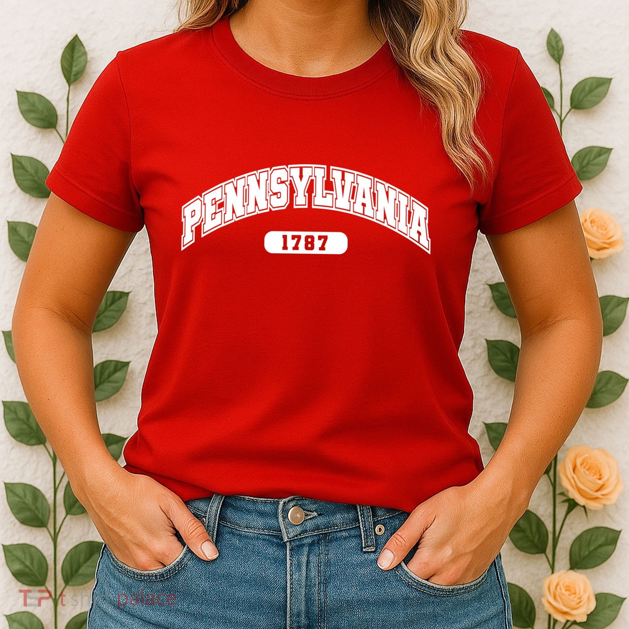 Pennsylvania Collegiate Style 1787 Women's T-Shirt