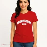 Pennsylvania Collegiate Style 1787 Women's T-Shirt thumb 4
