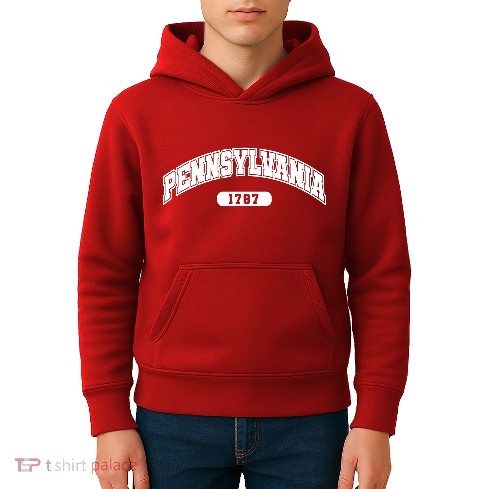 Pennsylvania Collegiate Style 1787 Kids Hoodie